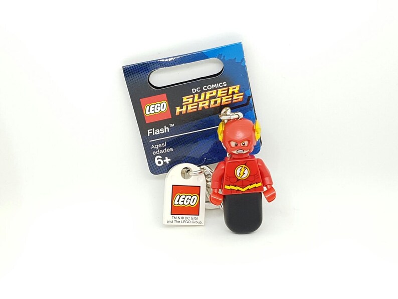 the flash lego keychain