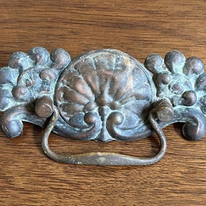 Large Vintage Brass Drawer Handle Pulls, Brass Drawer Pull, Furniture Hardware, Cabinet Pull Salvage Restoration Hardware Furniture Supplies