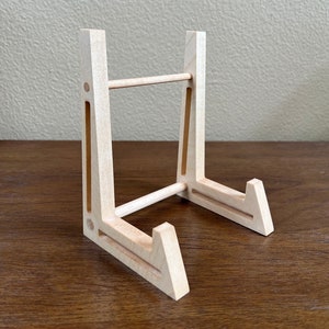 Custom Handmade Modern Style Maple Wood Stand Easel, Plate Stand, Plate Easel, Display Stand, Picture Easel, Wood Easel, Easel