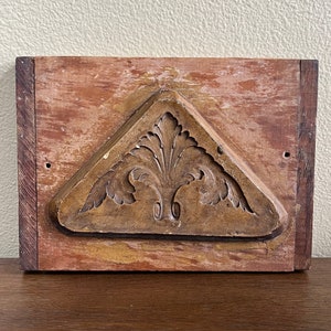 Vintage Wooden Panel,  Plaque, Architectural Salvage Wall Art Wood