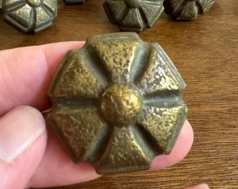 Vintage Brass Knob, Brass Knob, Brass Pull Knob