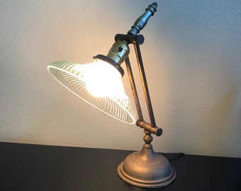 vintage metal desk lamp