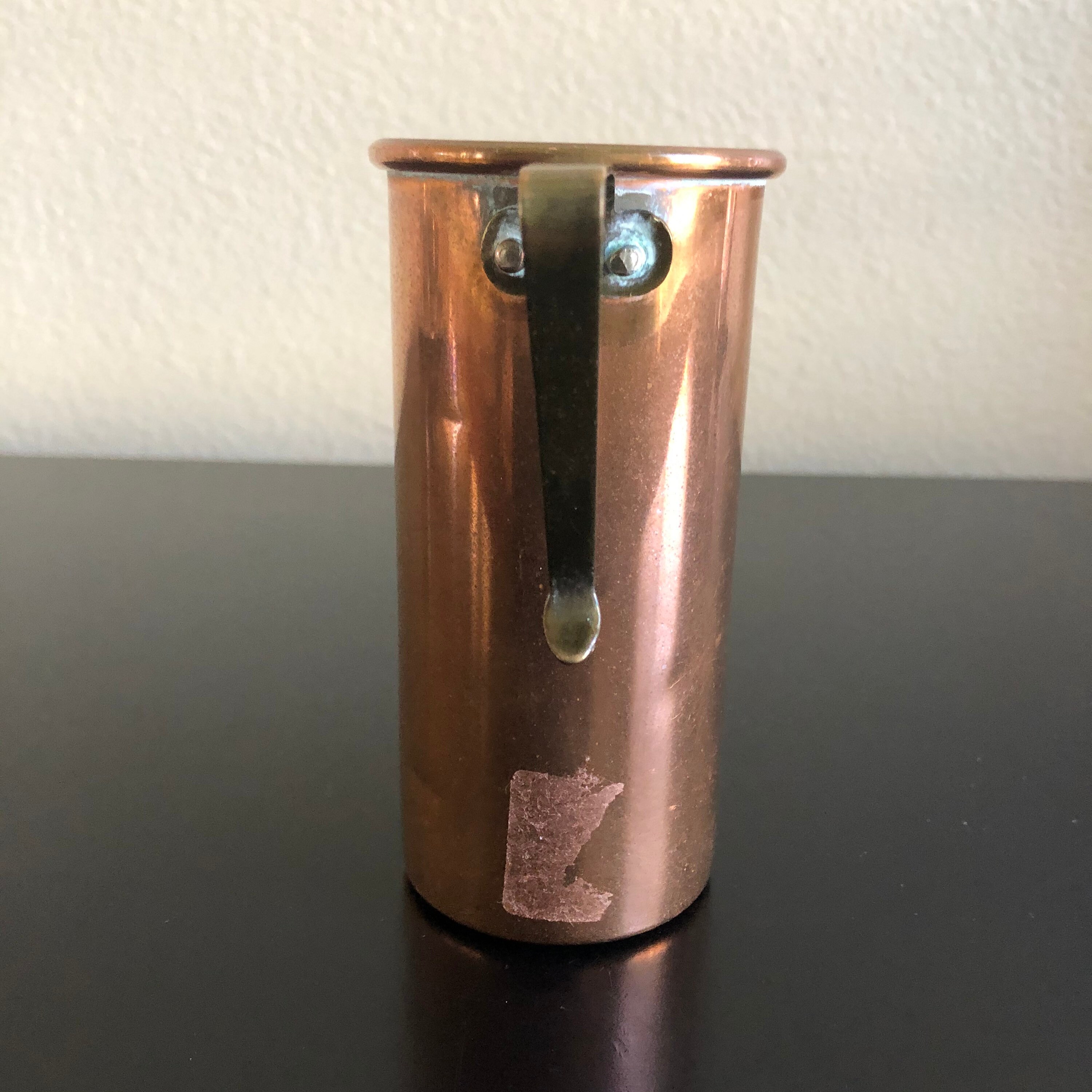 Vintage Copper 1 Cup Measuring Cup with Brass Handles Vintage Etsy