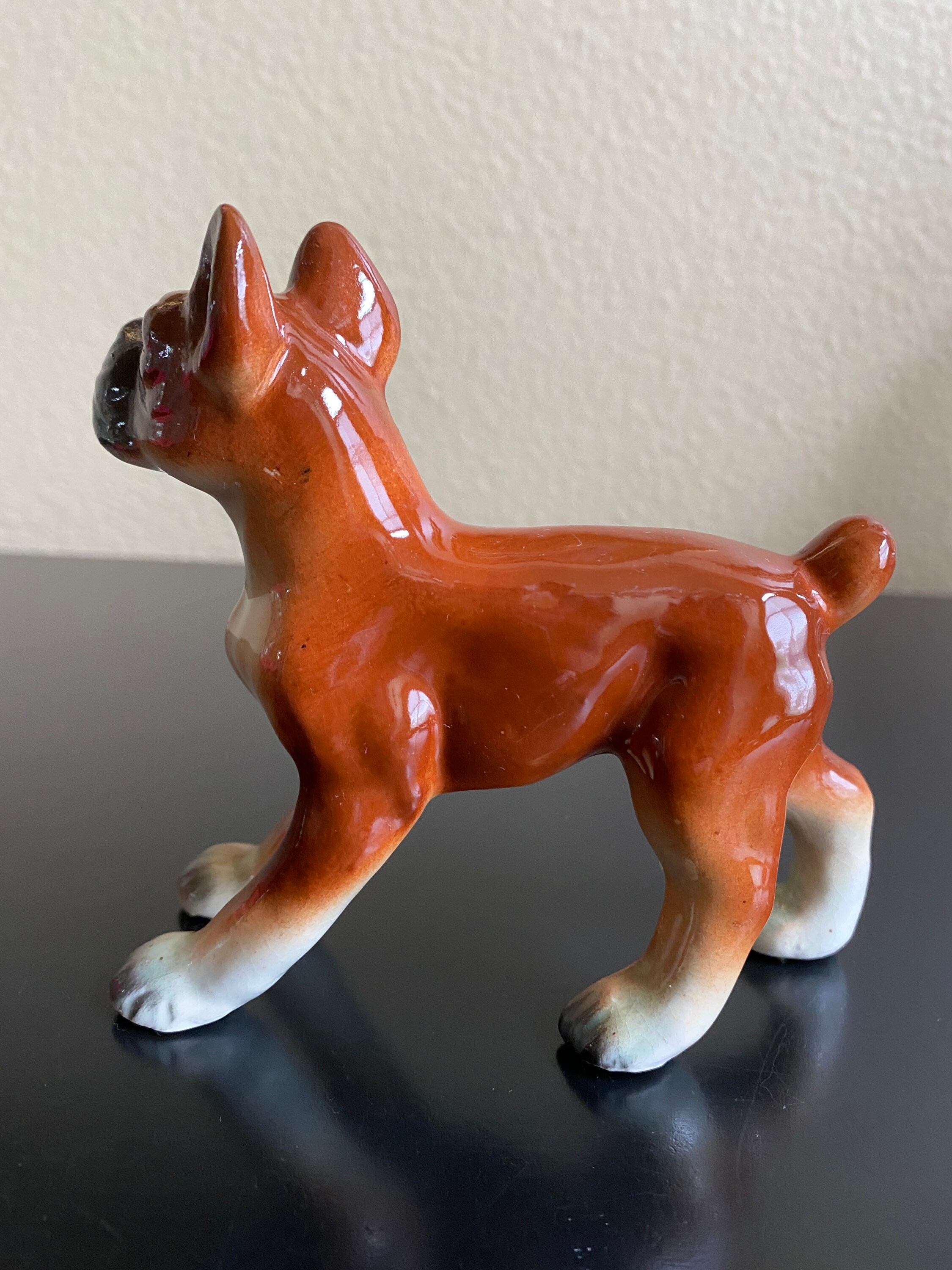 Vintage Boxer Dog Figurine Boxer Dog Etsy