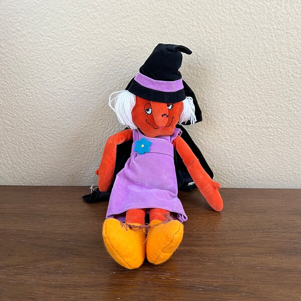 Collectible Vintage Hallmark Witch Doll, Witch Doll, Hallmark Doll, Collectible Doll