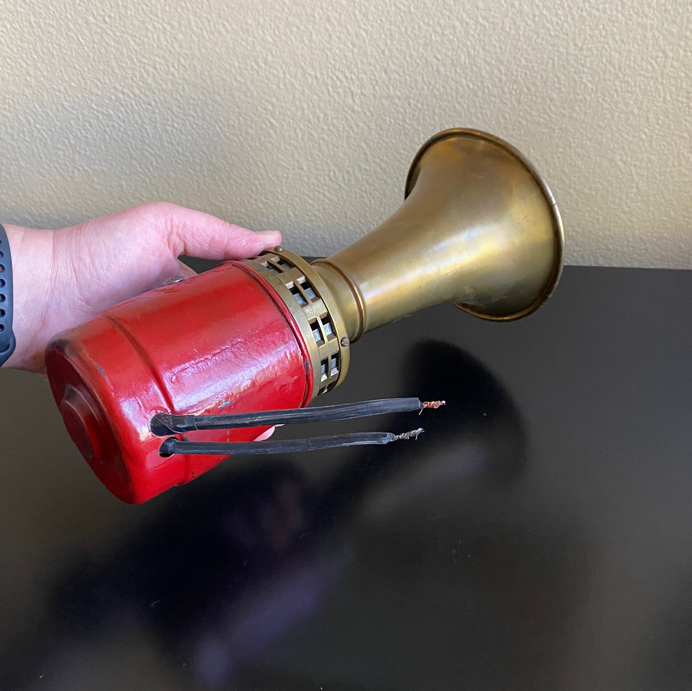 Collectible Vintage Brass Fire Engine Truck Siren Horn Etsy