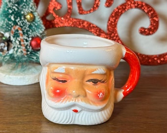 Holt Howard 1964 Winking Santa Mug Set in Original Box Vintage