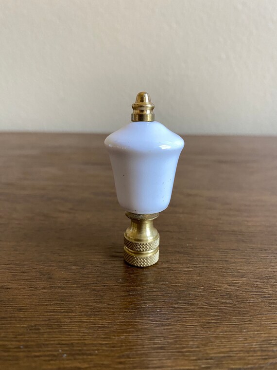 Vintage White Porcelain Lamp Shade Finial Lamp Finial Lamp Shade