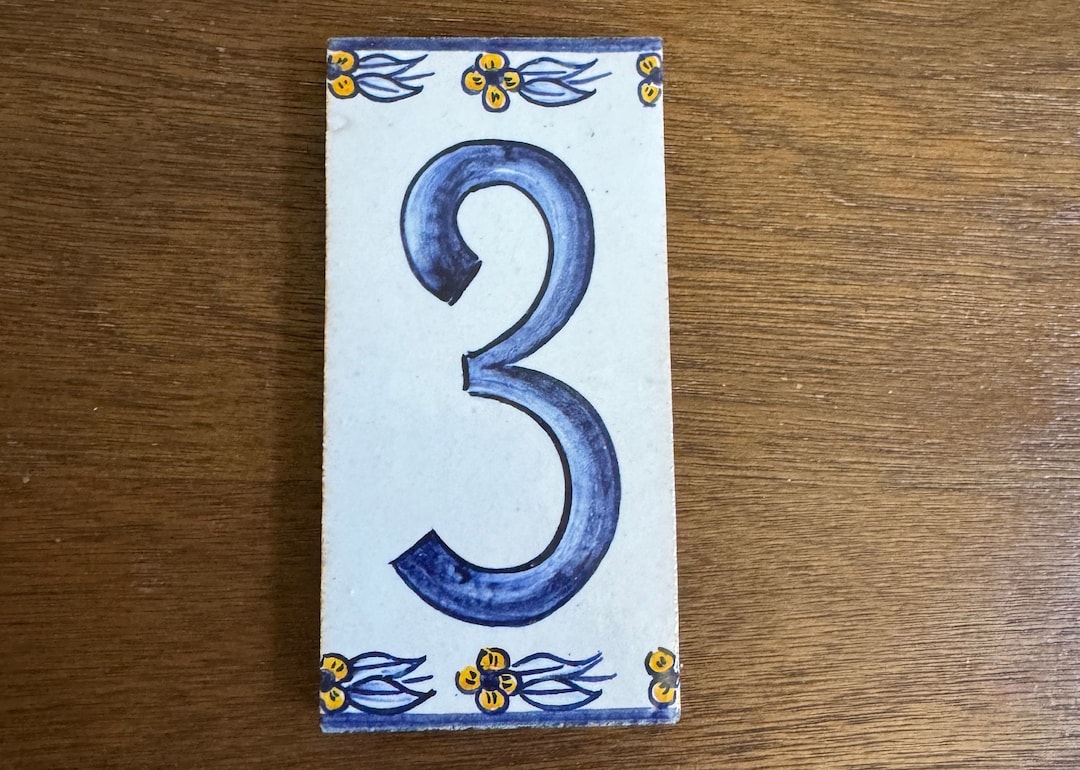 Expires Aug. 20th** Vintage House Number 3, Terracotta House