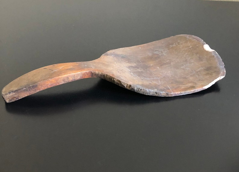 Antique Wood Butter Paddle Dough Paddle Dough Scrapper Old Etsy