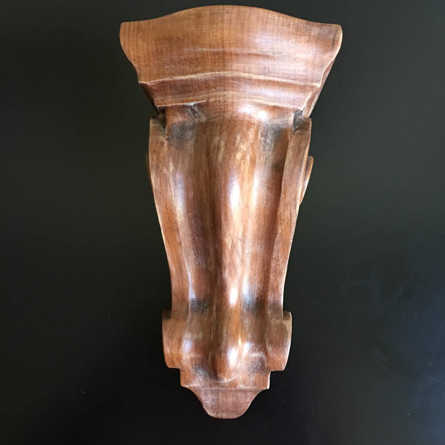 Small Enkeboll Wooden Wall Bracket in Stained Finish Wood Etsy