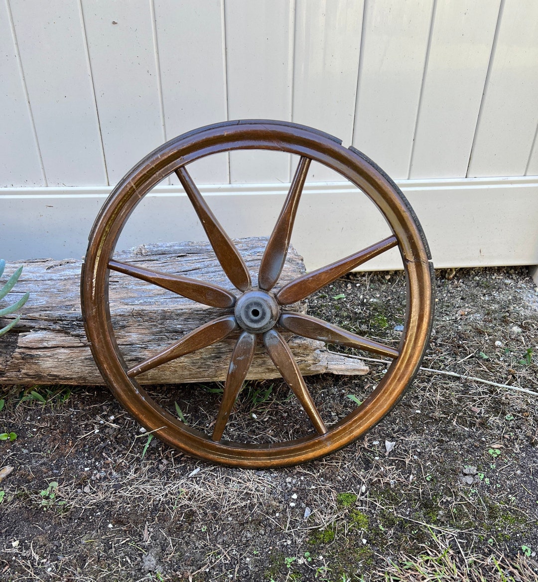 Vintage Wooden Wheel Primitive Wooden Wheel Wheel Old Etsy