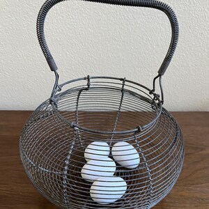 Wire Egg Rack Vintage Wire Egg Holder, Vintage Metal Wire Egg Basket, Egg Basket ...