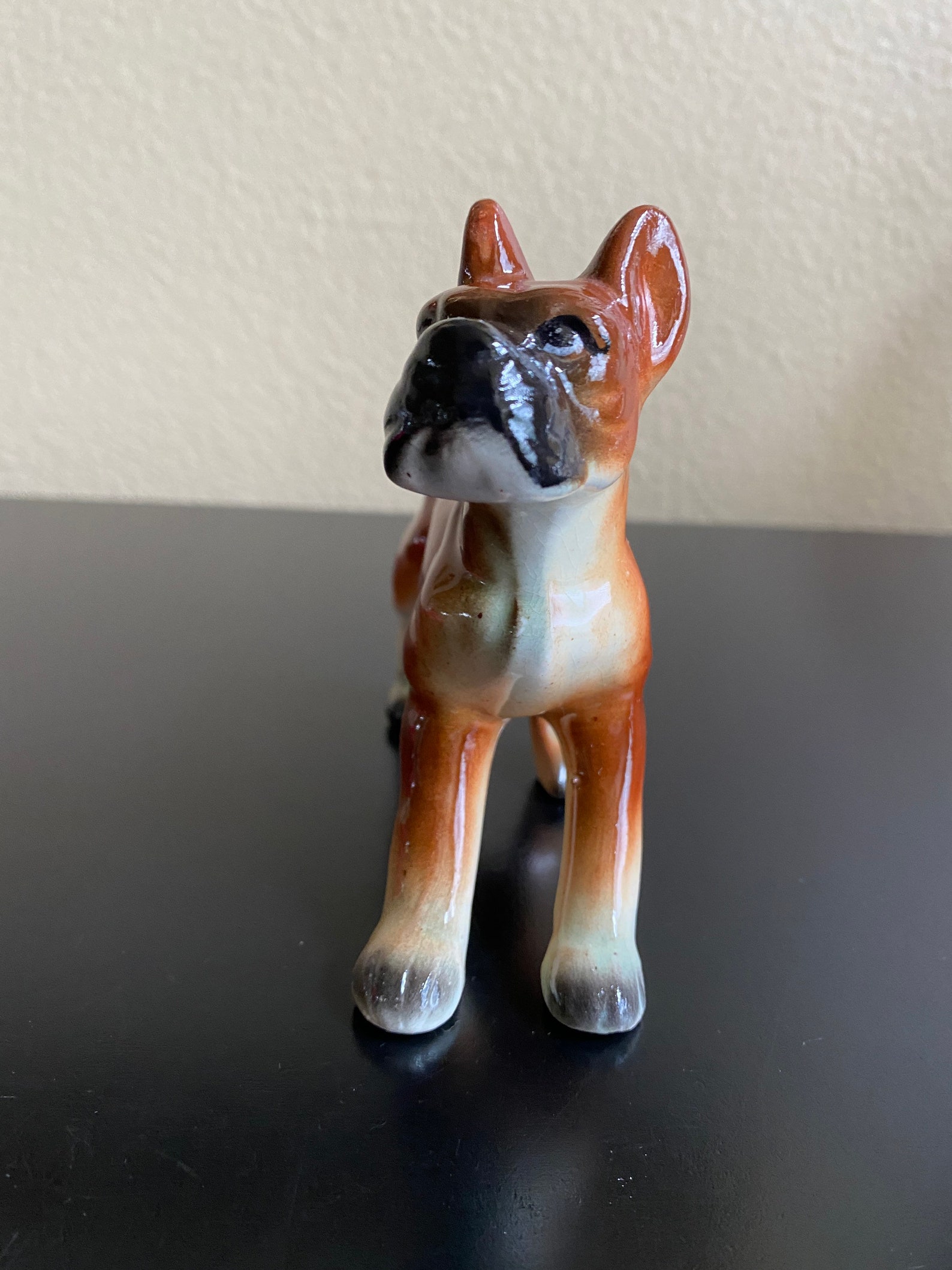 Vintage Boxer Dog Figurine Boxer Dog Etsy
