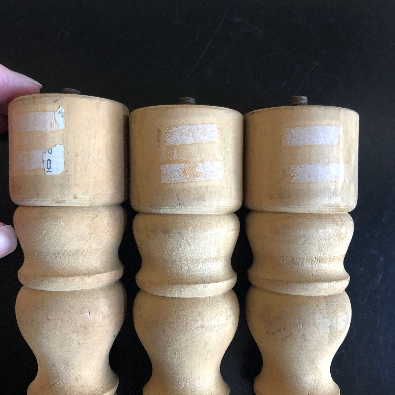 Vintage Unfinished Spindle Wood Salvage Legs Furniture Etsy