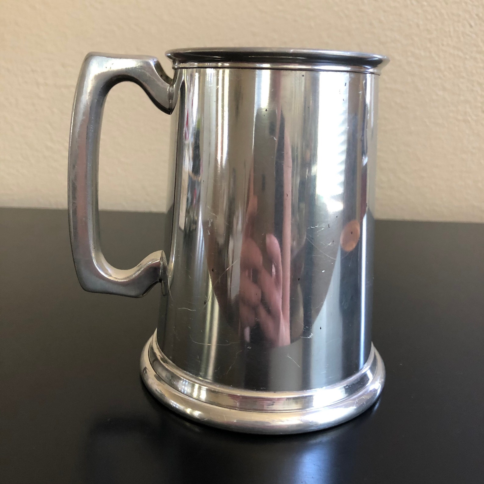 Vintage English Pewter Stein Mug with Monogram SJM Monogram Etsy