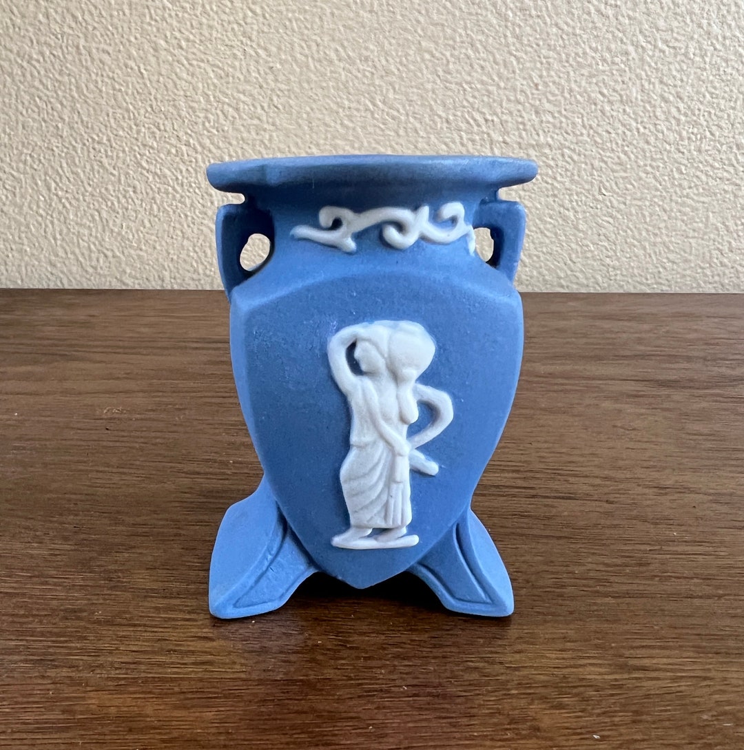 Vintage Blue Wedgwood Vase, Blue Wedgwood, Wedgwood, Home Decor, Blue