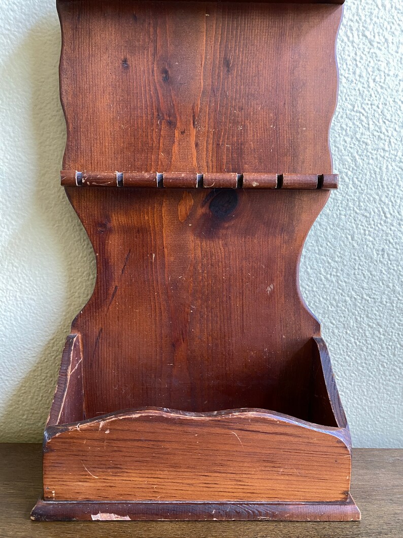 Heavy Vintage Solid Wood 14 Souvenir Spoon Display Rack Etsy