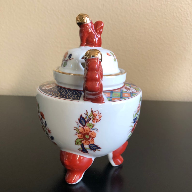 Vintage Japanese Incense Burner Foo Dogs Altar Incense Etsy