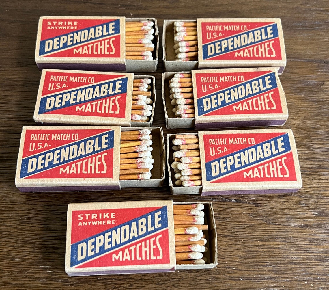 Matchstick Books Expires April 12th** Vintage Dependable Match Books, Vintage ...