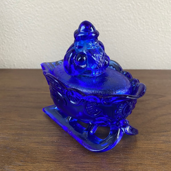Glass Santa Candy Dish Etsy
