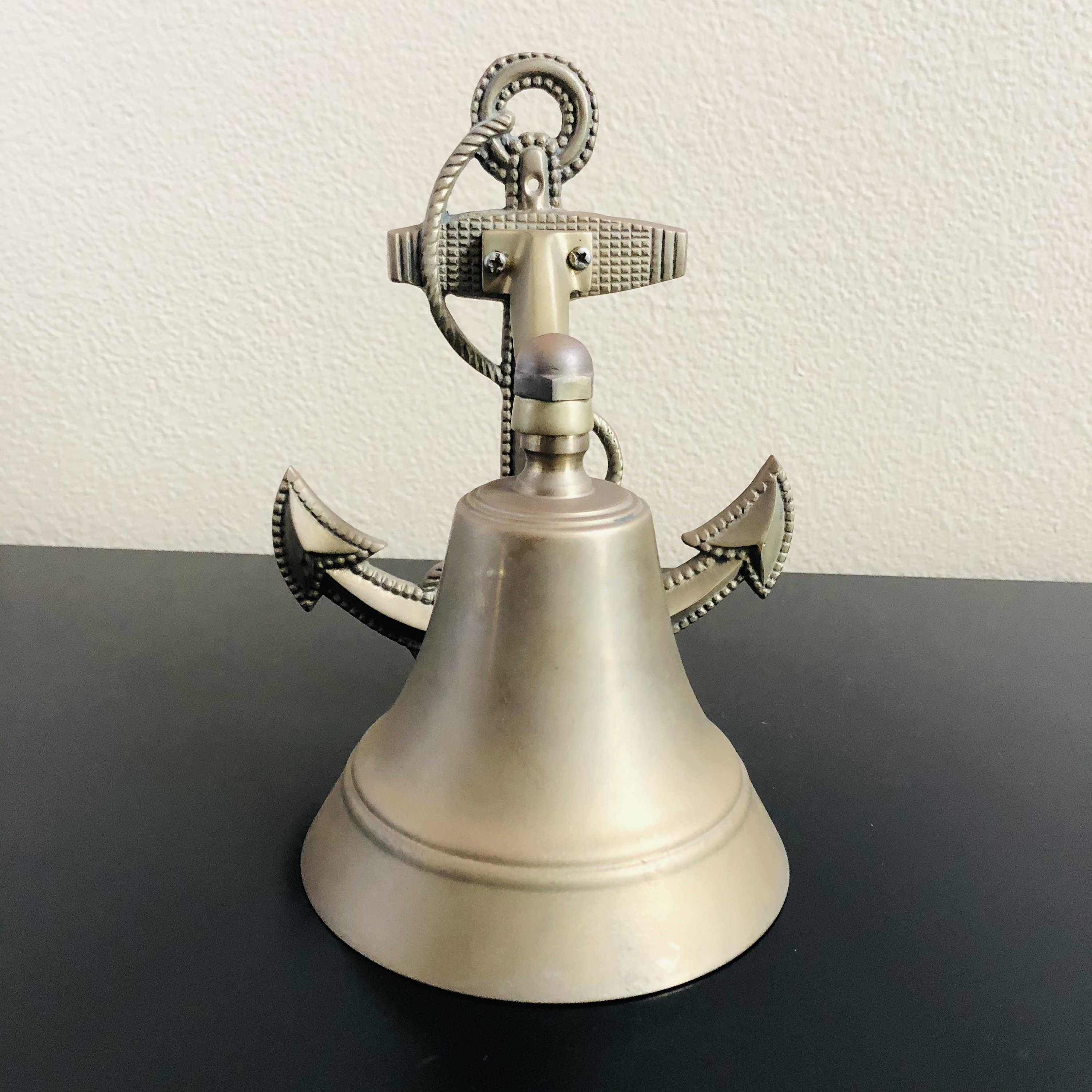 Collectible Vintage Nautical Anchor Bell with Rope Detail Etsy