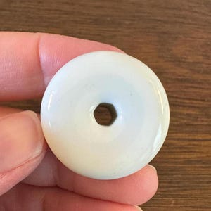 Vintage White Porcelain Pull Knob, Vintage Pull Knob, White Drawer Knob, White Knob Restoration Hardware Salvage Knob Concave Porcelain Knob