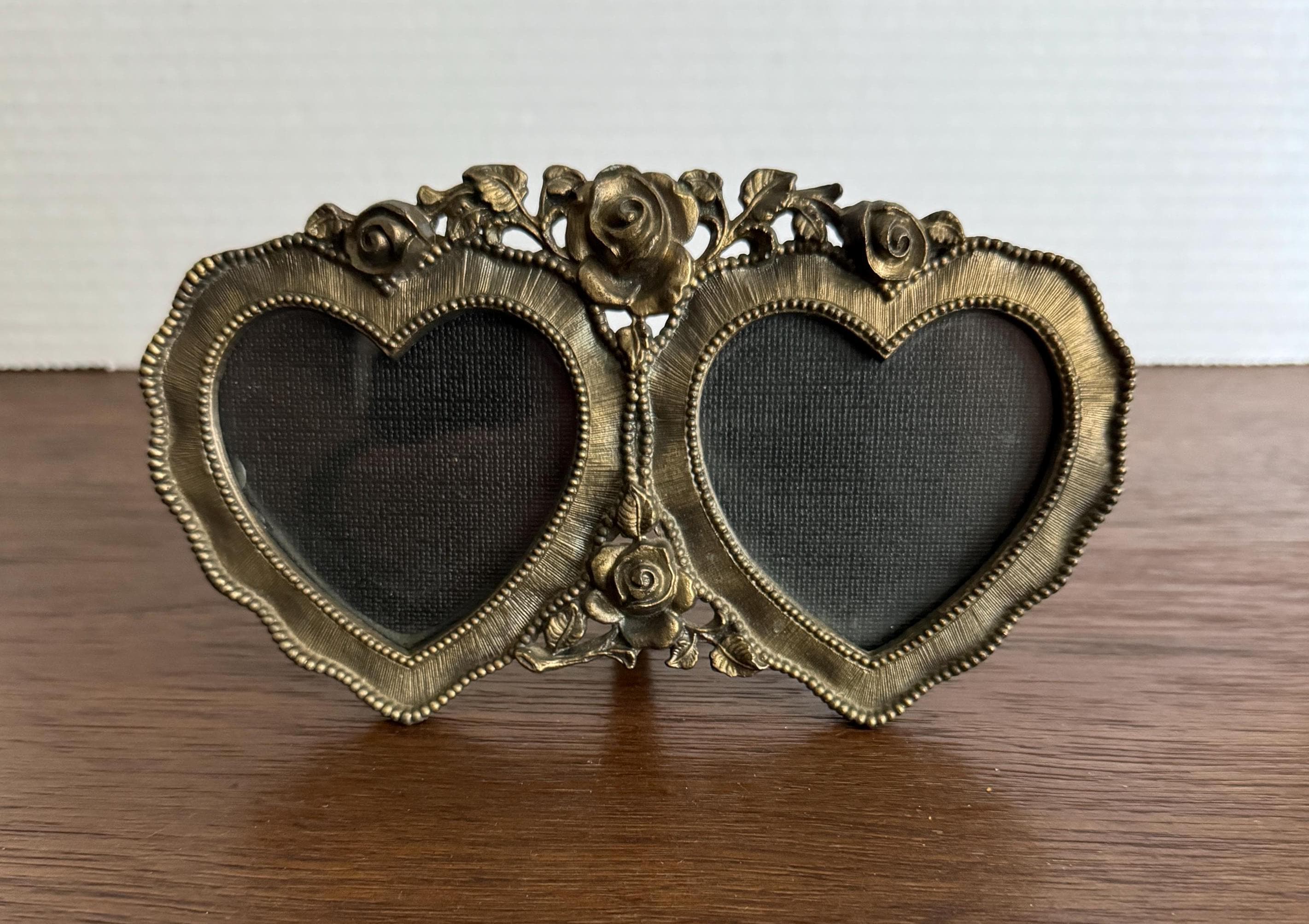 Vintage heart photo flame