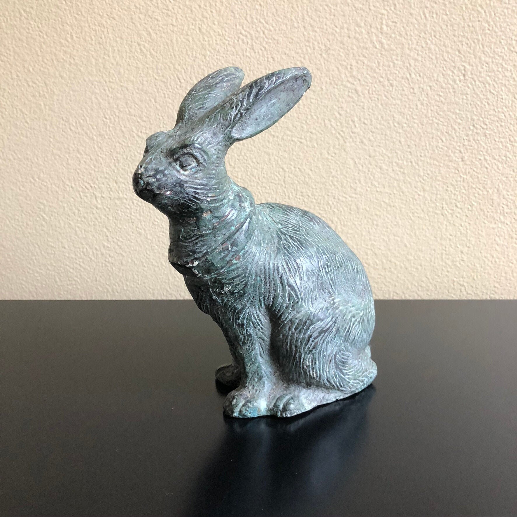 Antique Large Bronze Rabbit Sculpture Antique Bronze Bunny Etsy UK