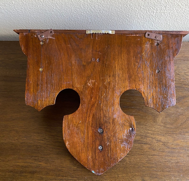 Vintage Wall Mount Wooden Display Shelf Knick Knack Shelf Etsy