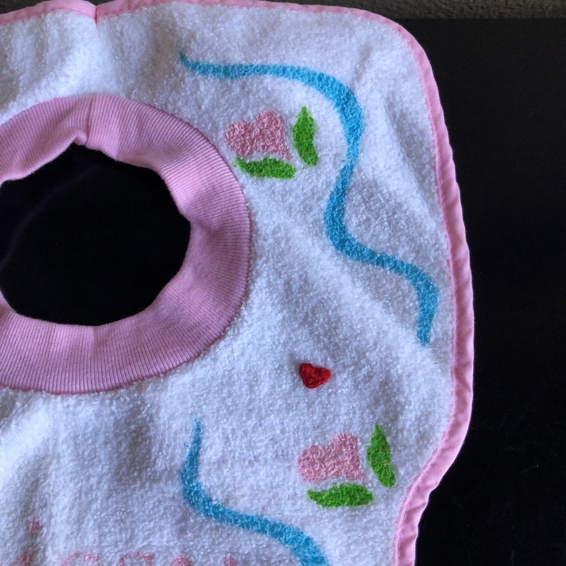 Miss America White Terry Cloth Baby Girl Bib Baby Girl Bib Etsy