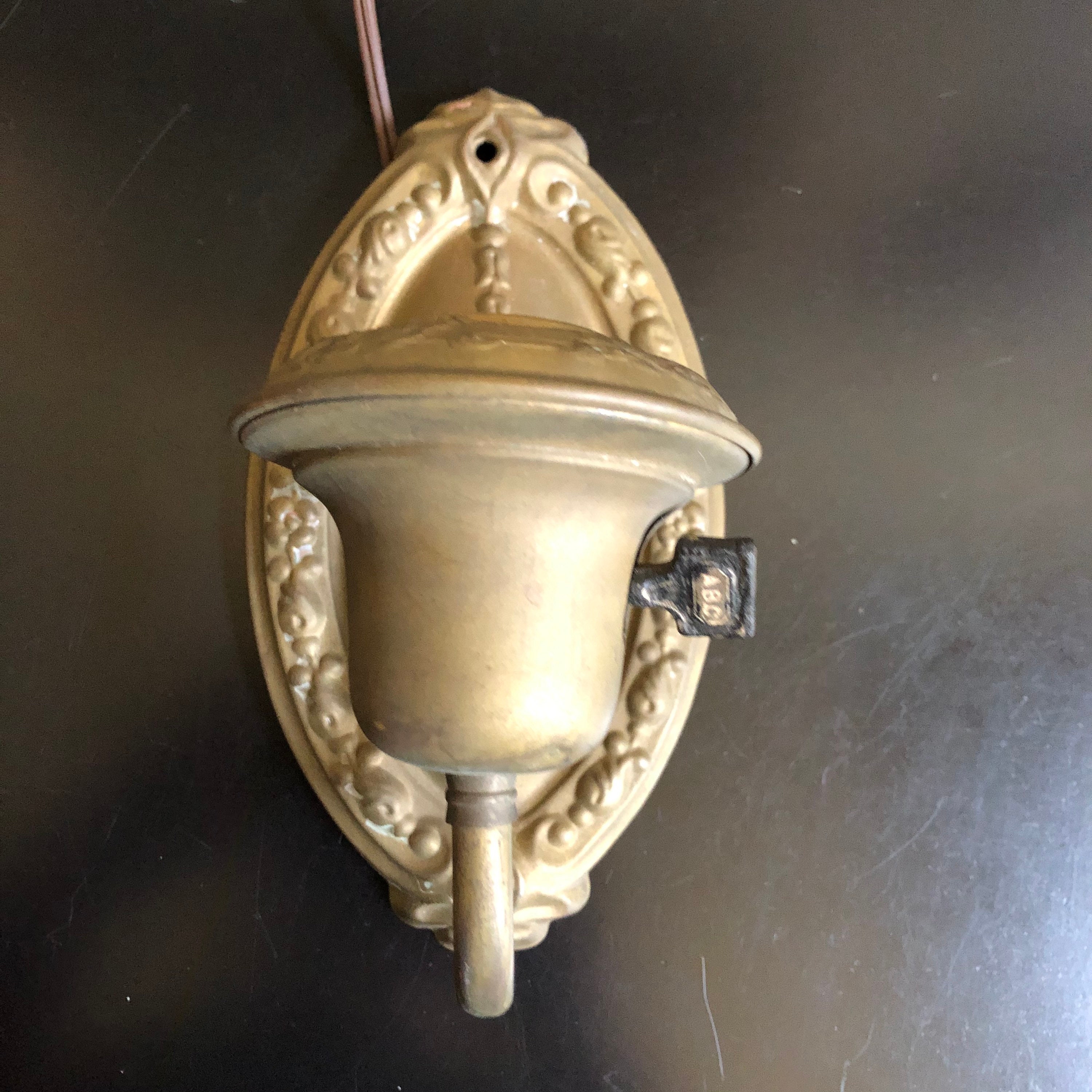 Vintage Brass Wall Mount Light Fixture Wall Light Vintage Etsy