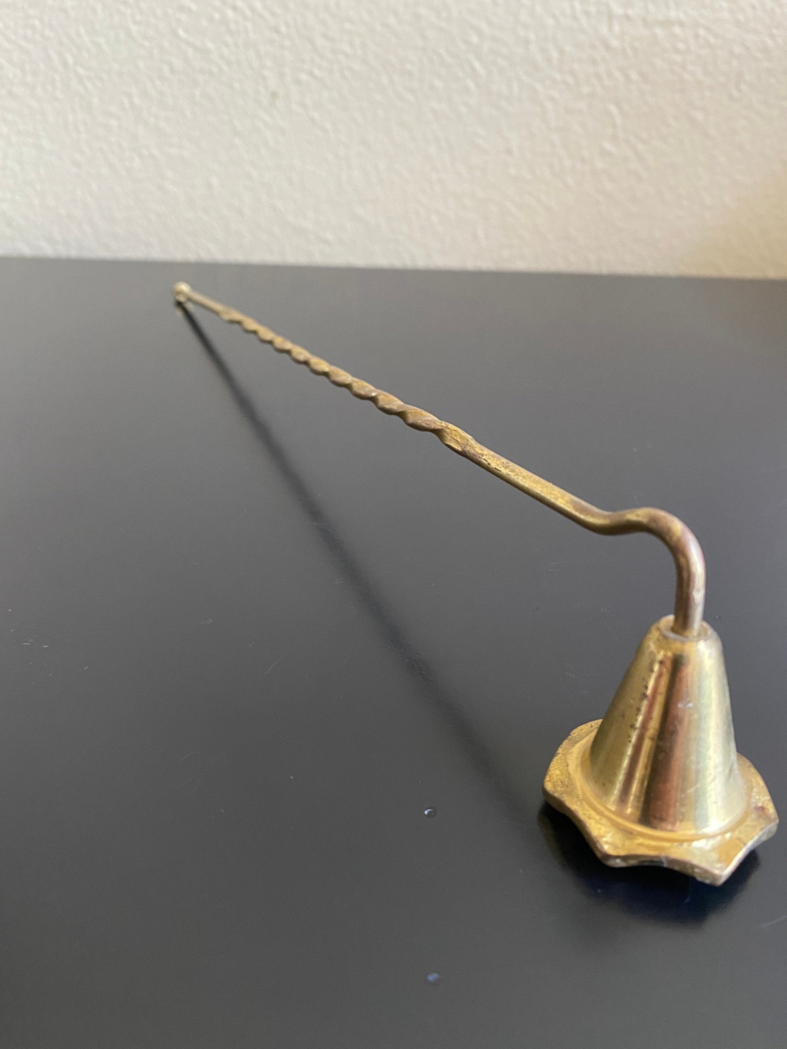 Vintage Brass Candle Snuffer with Twisted Handle Candle Etsy