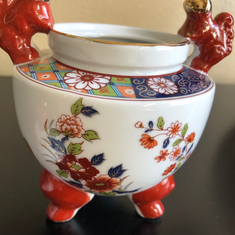 Vintage Japanese Incense Burner Foo Dogs Altar Incense Etsy