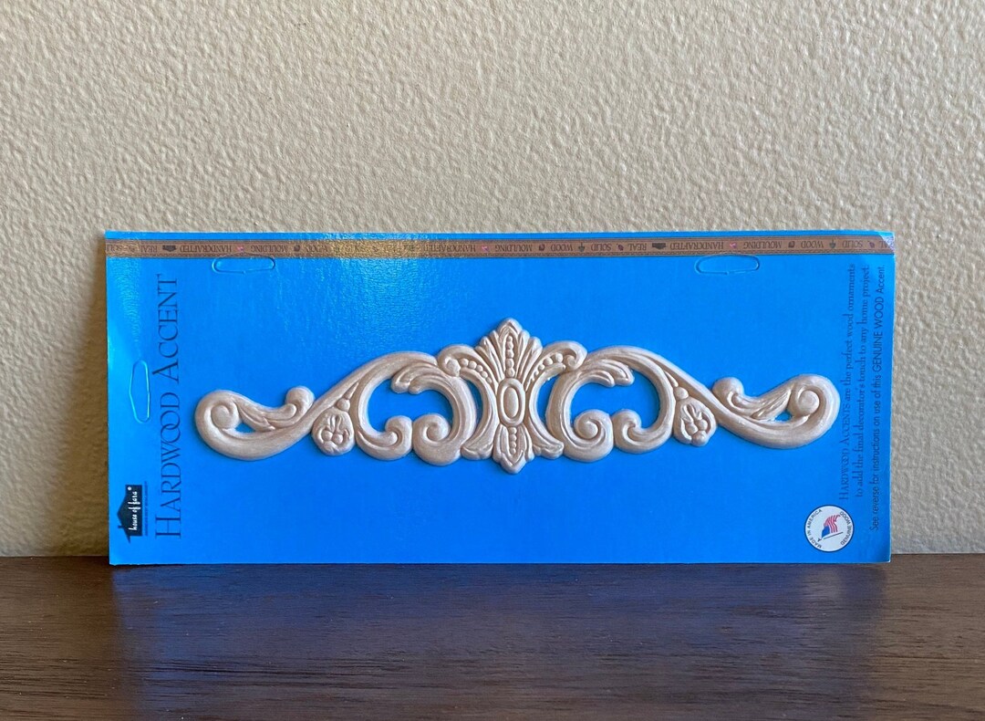New Old Stock Vintage Molding Applique Birch Wood Accent Moulding