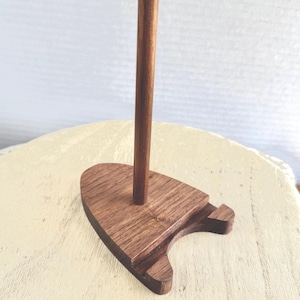 Custom-made Vintage Style Walnut Wood Plate Picture Stand Easel, Plate Stand, Plate Easel, Display Stand, Wood Easel, Display Easel