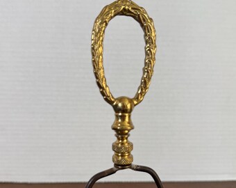 Vintage Solid Brass Metal Lamp Finial, Vintage Lamp Finial, Metal Lamp Finial, Brass Lamp Finial, Lamp Topper, Lamp Finial,