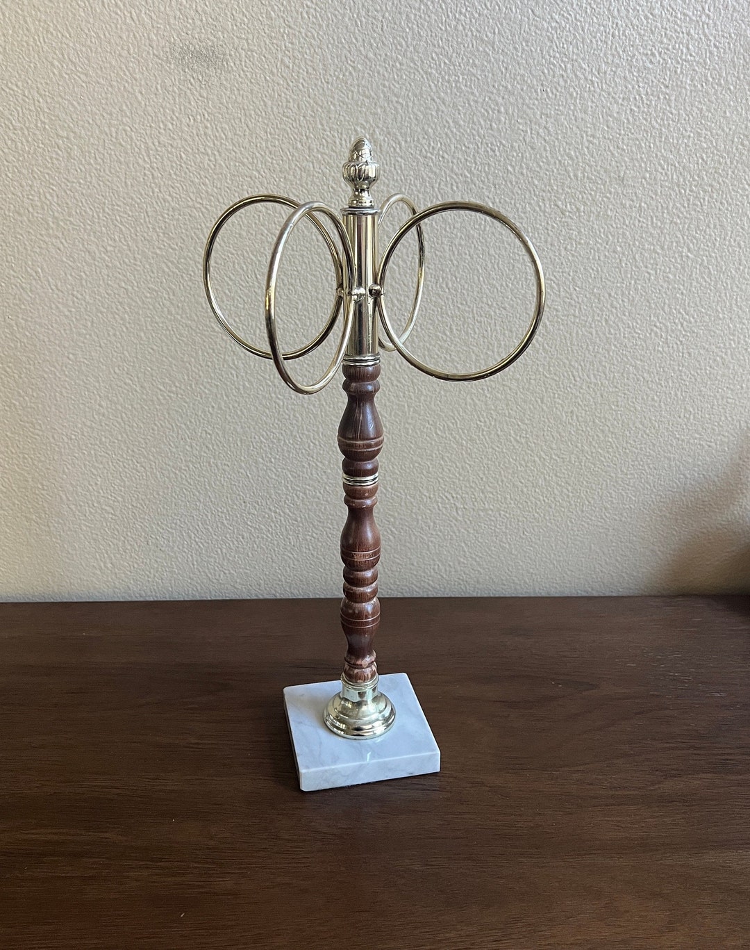 Vintage Self Standing Hand Towel Holder Counter Top Tone Hand - Etsy