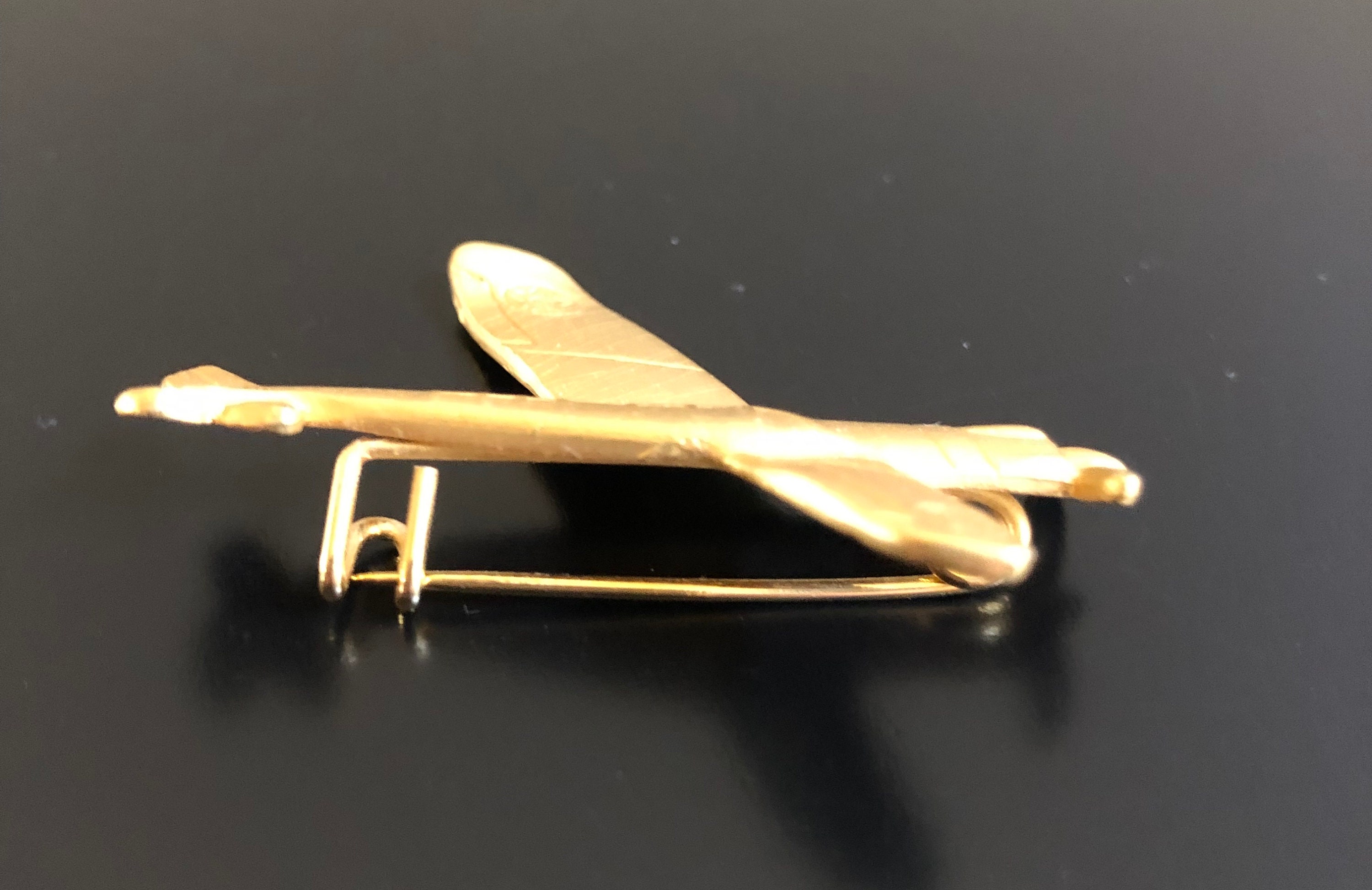 Vintage Airplane Lapel Pin Airplane Scarf Pin Etsy