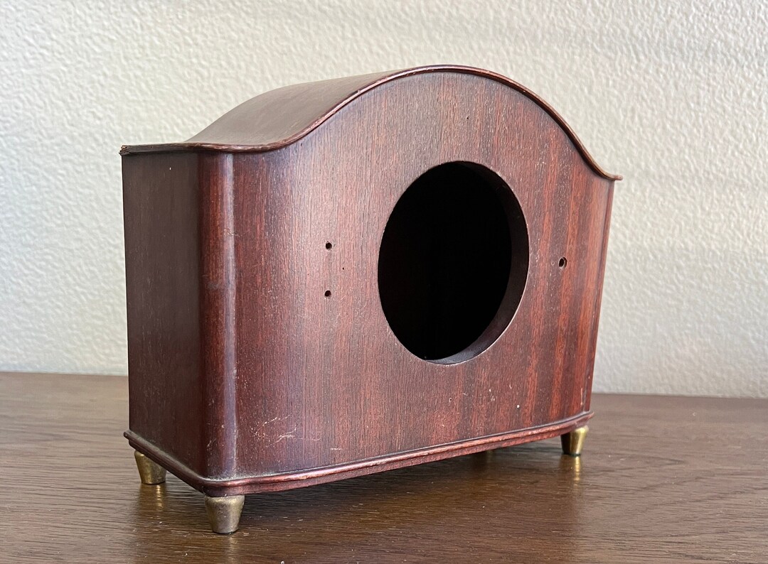 Antique Salvage Clock Frame Stained Wood Clock Case Salvage Etsy