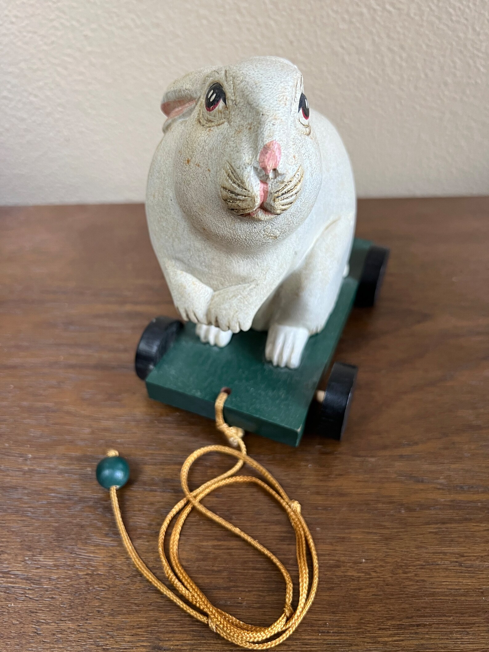 Vintage Bunny Rabbit Pull String Toy Vintage Rabbit Toy Etsy