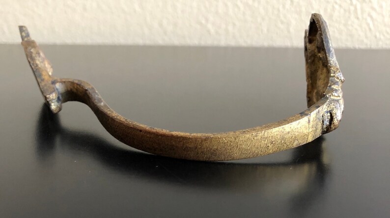 Vintage Gold Finish Metal Drapery Tieback Hardware Window Drapery Tieback,