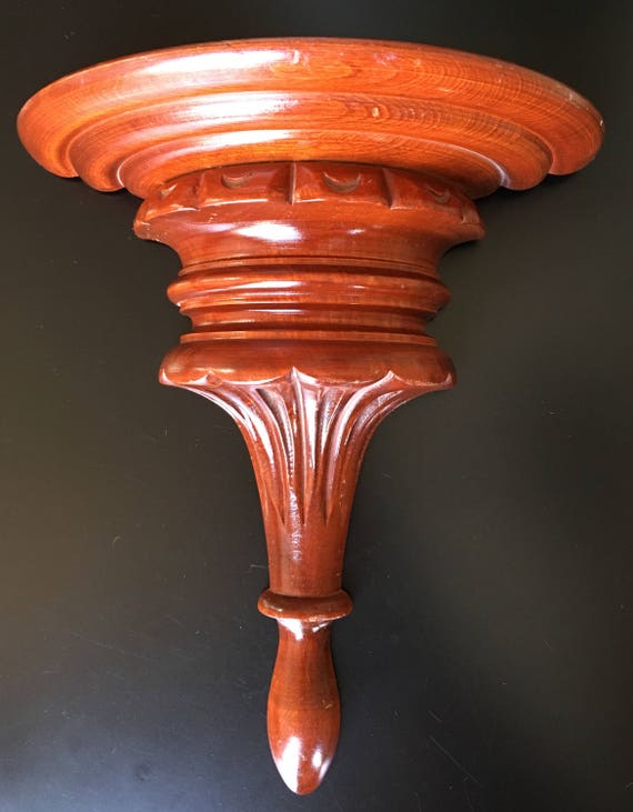 Carved Wood Wall Shelf Bracket Wall Design Ideas