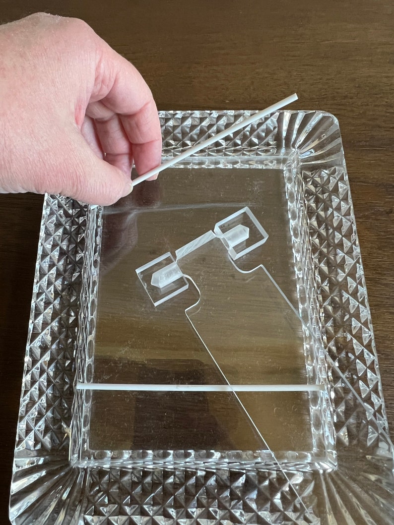 Vintage Cut Clear Glass Photo Frame Glass Frame Glass Etsy