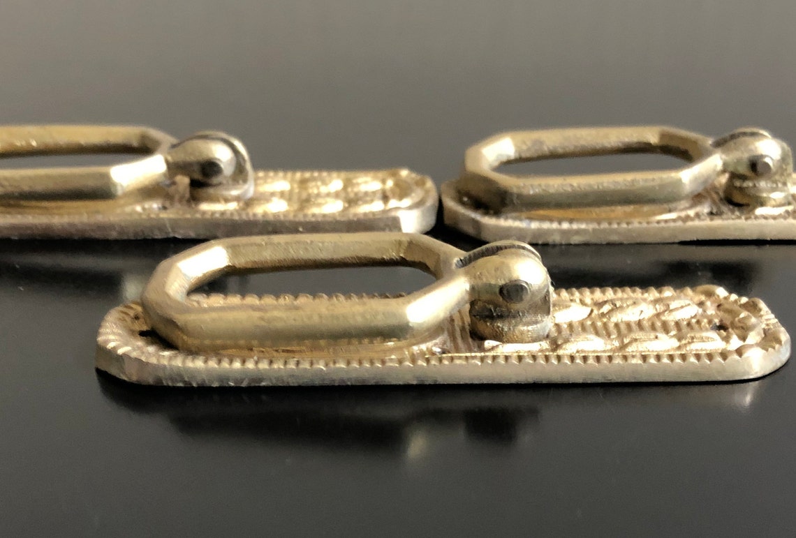 Antique Brass Drop Handle Drawer Pulls Brass Drawer Pulls Etsy