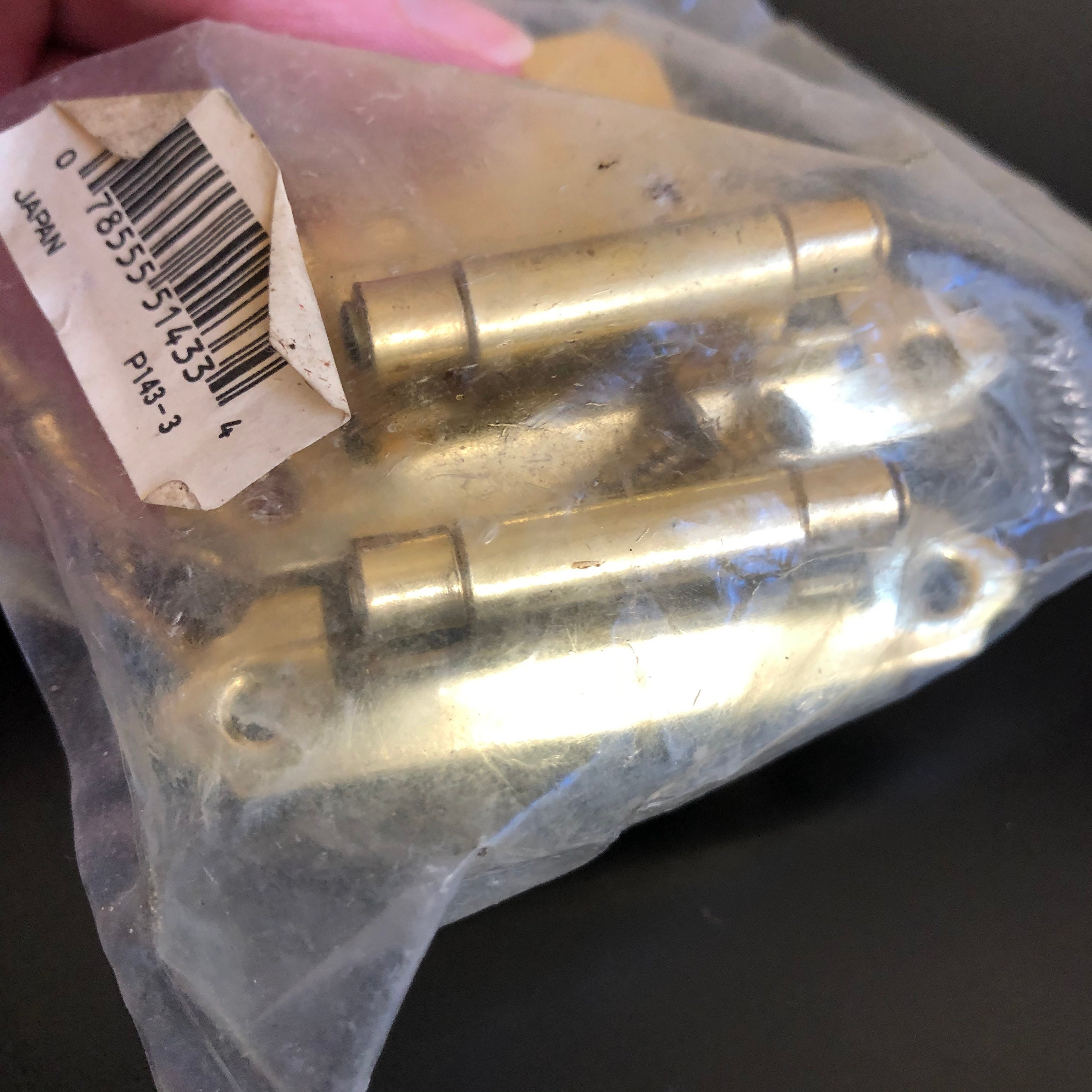 Vintage New Old Stock Gold Metal Hinges Cupboard Etsy