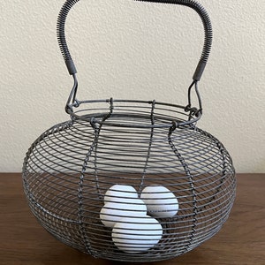 Wire Egg Rack Vintage Wire Egg Holder, Vintage Metal Wire Egg Basket, Egg Basket ...