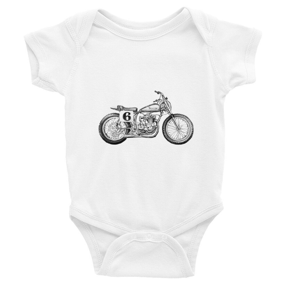 Tintabybulka Motorcycle Onesies Triumph Motorcycle Hipster Onesies