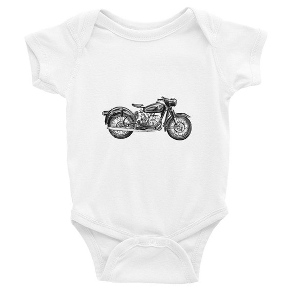 Harley Davidson Motors Onesie Bodysuit Shirt Baby Shower Gift
