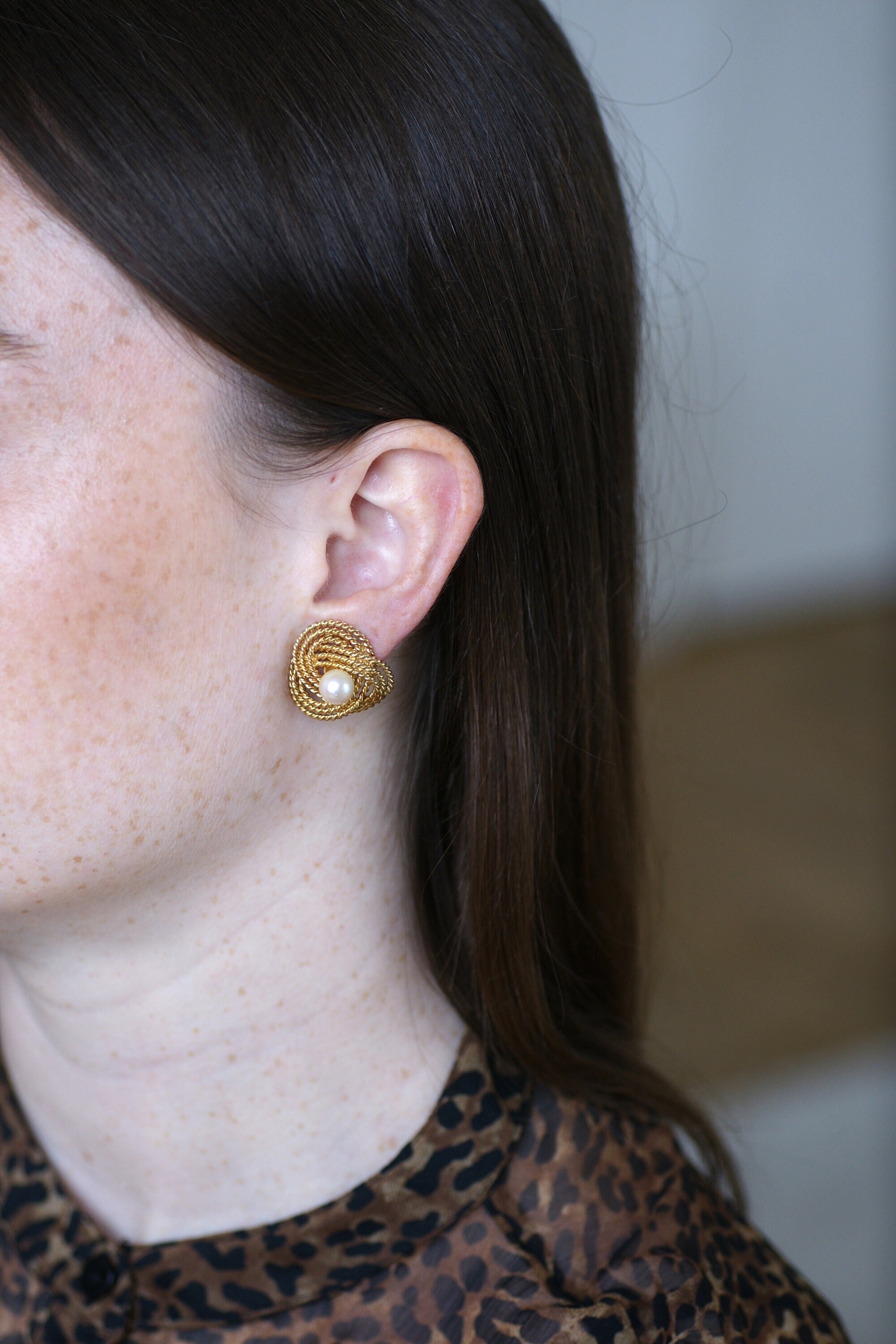 Boucles D'oreilles Vintage Anciennes Avec Fermoir Clips - Réf 349 - Occasion